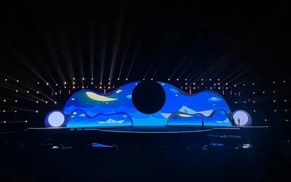 Diseño de efectos escenográficos para convenciones y exposiciones