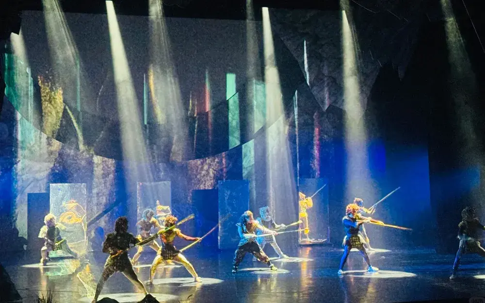 espectáculo acrobático